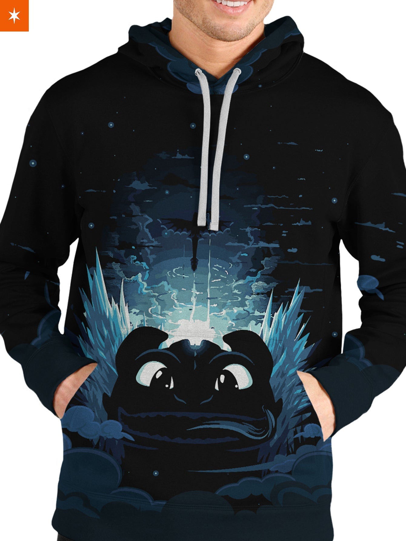 Fandomaniax - Toothless Unisex Pullover Hoodie