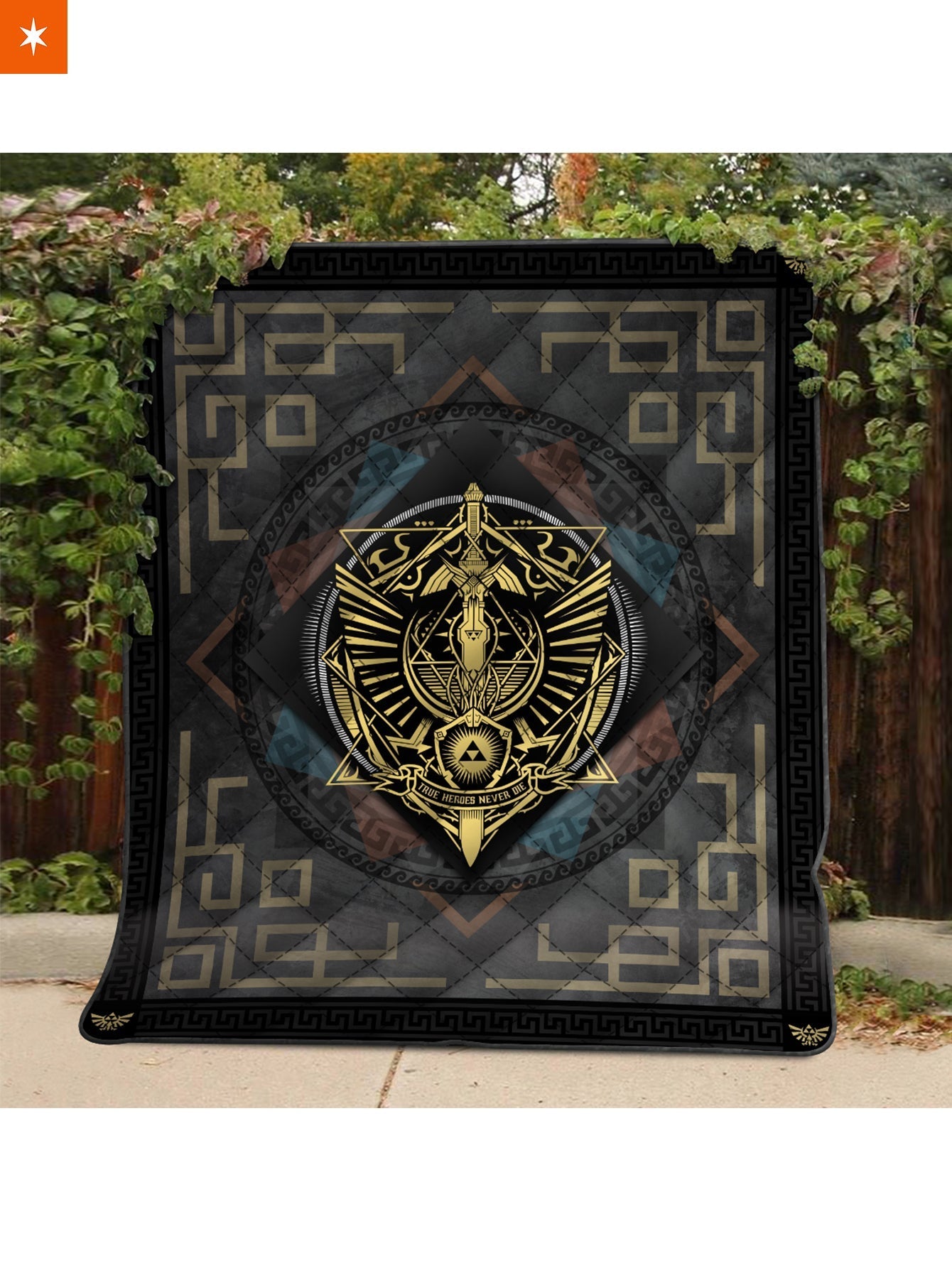 Fandomaniax - True Heroes Never Die Quilt Blanket