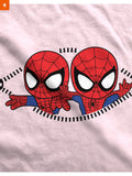 Fandomaniax - Twin Spiderman Peeking Maternity T-Shirt