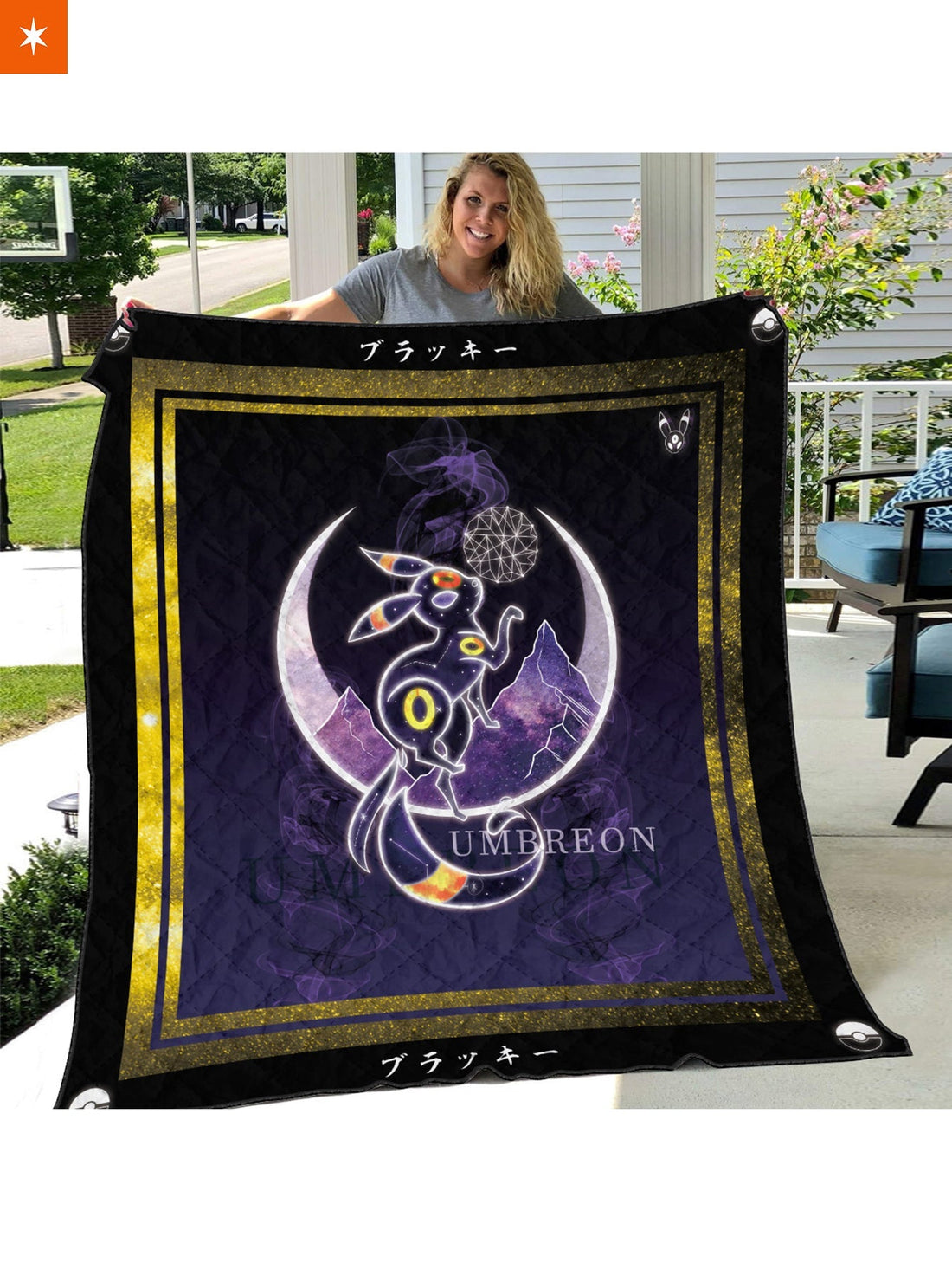 Fandomaniax - Umbreon Spirit Quilt Blanket