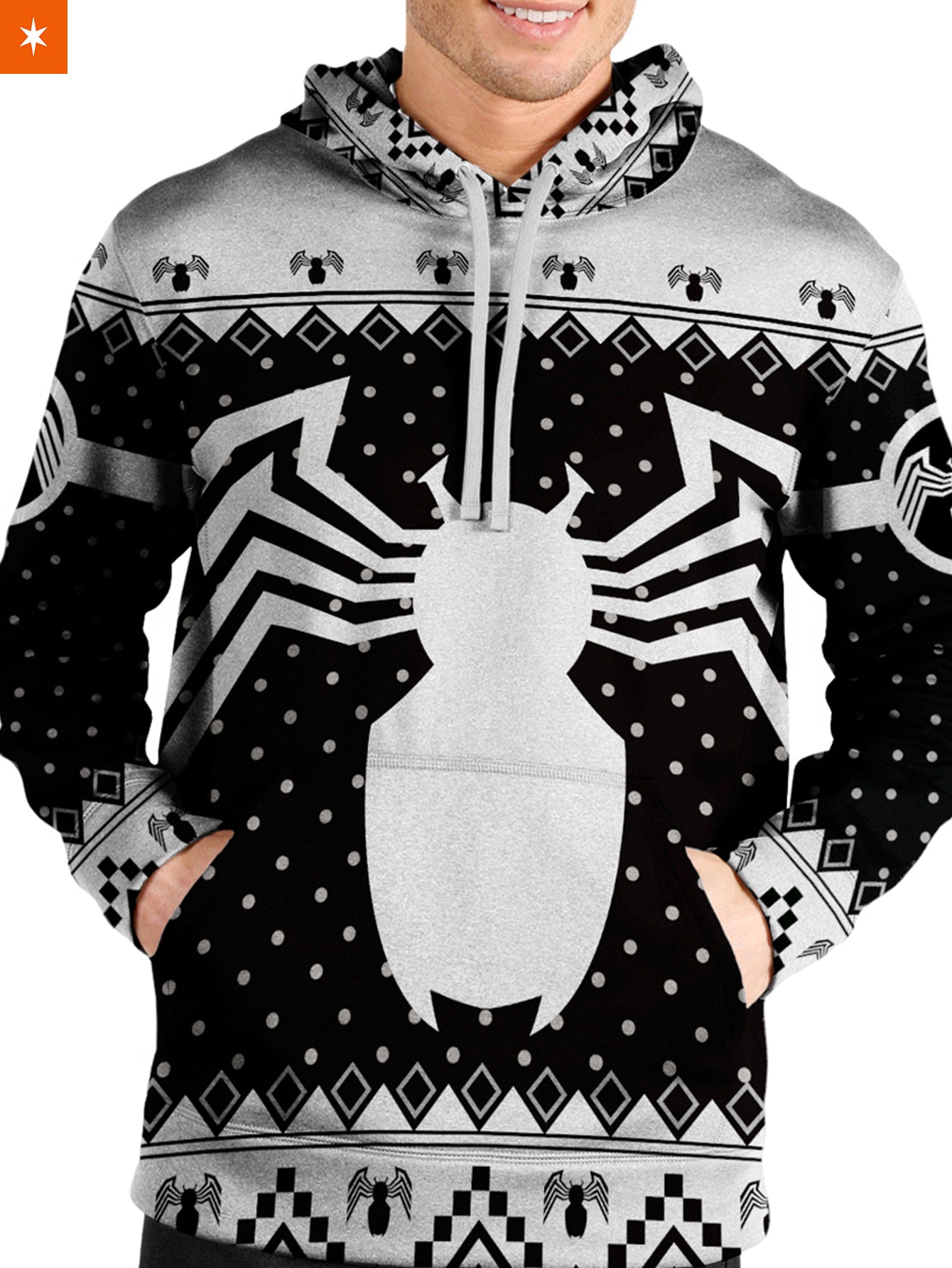 Fandomaniax - Venom Christmas Unisex Pullover Hoodie