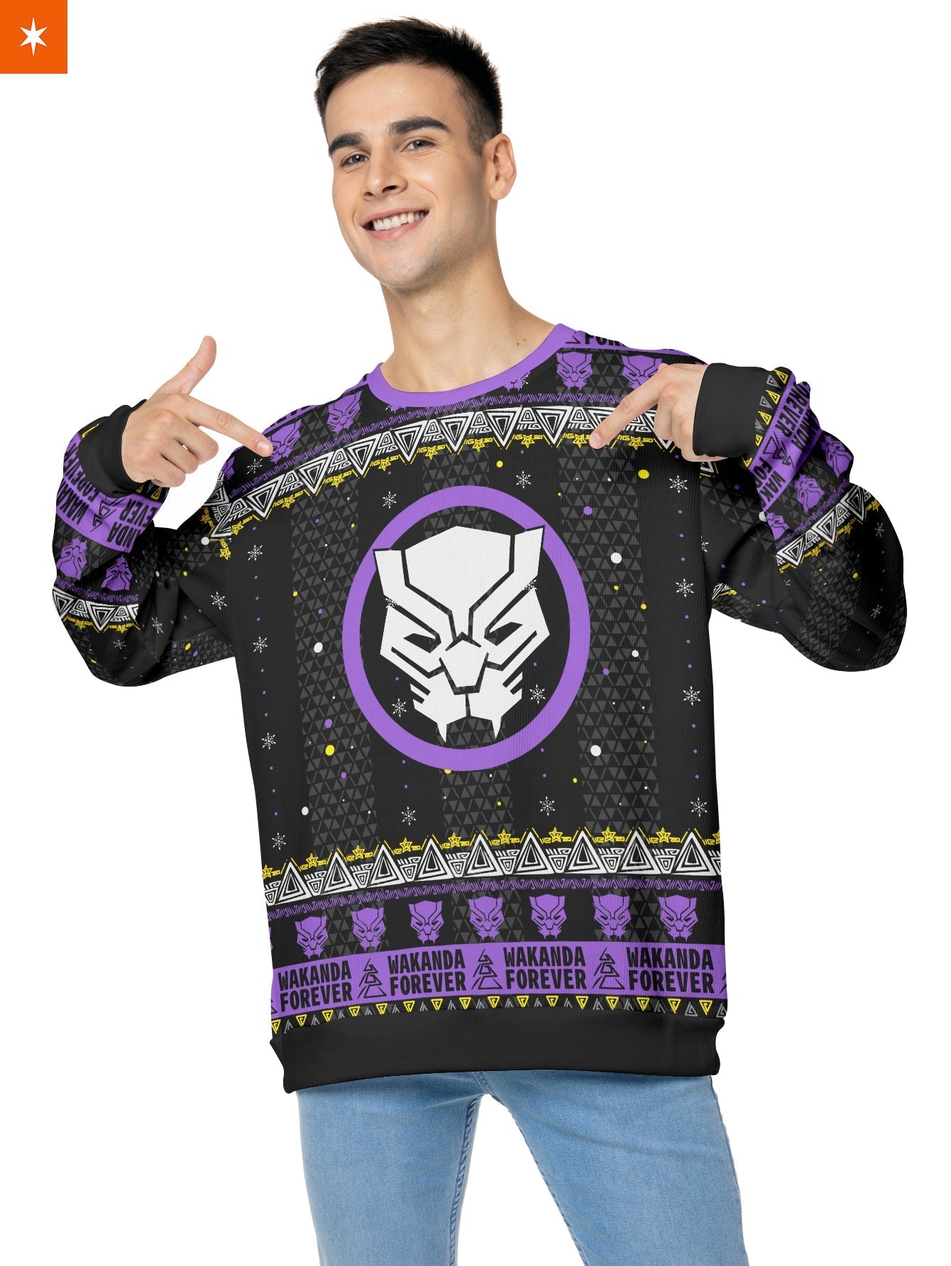 Fandomaniax - Wakanda Christmas Unisex Wool Sweater