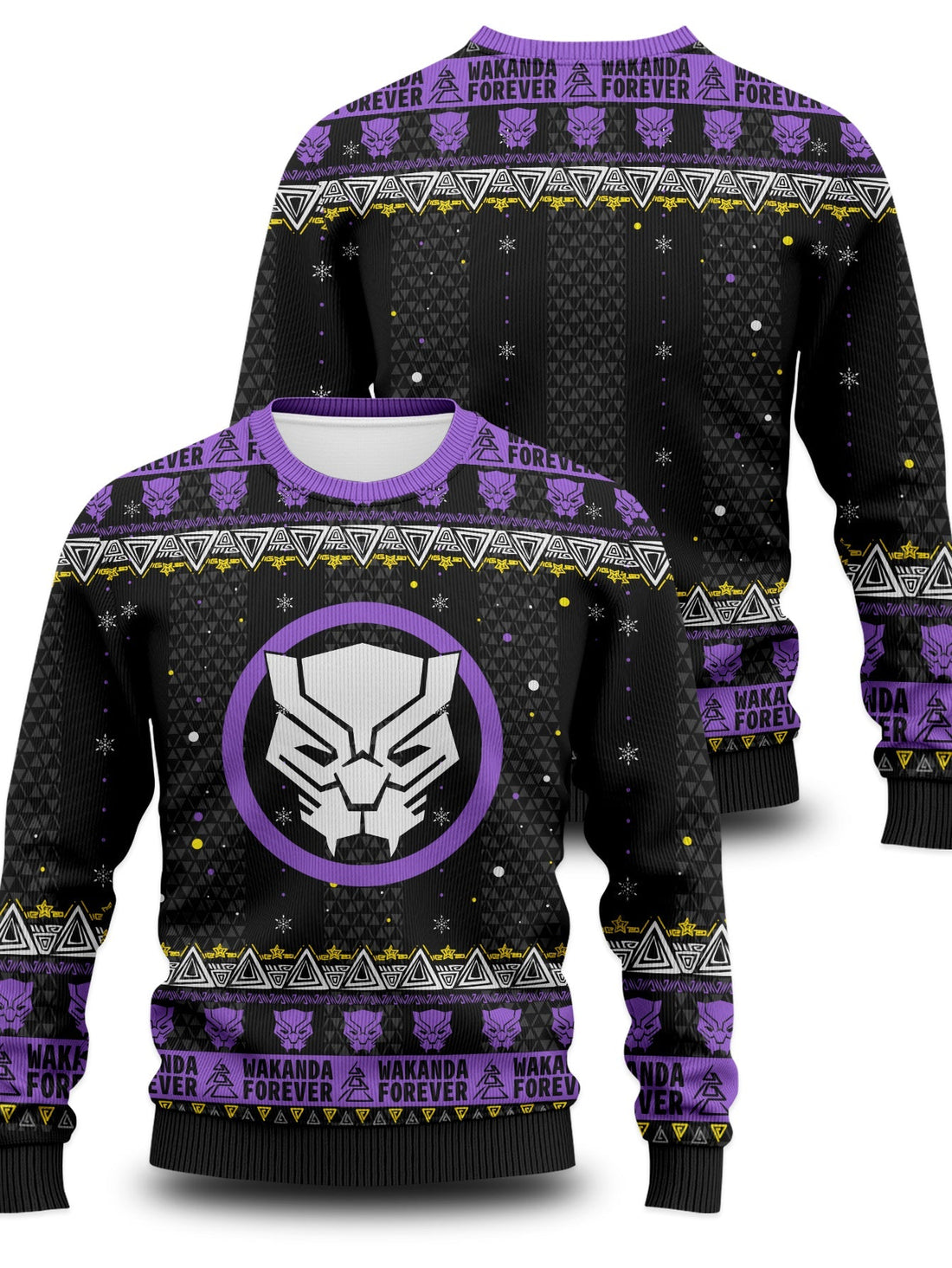 Fandomaniax - Wakanda Christmas Unisex Wool Sweater