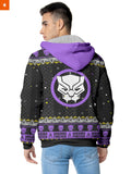 Fandomaniax - Wakanda Christmas Velvet Hoodie