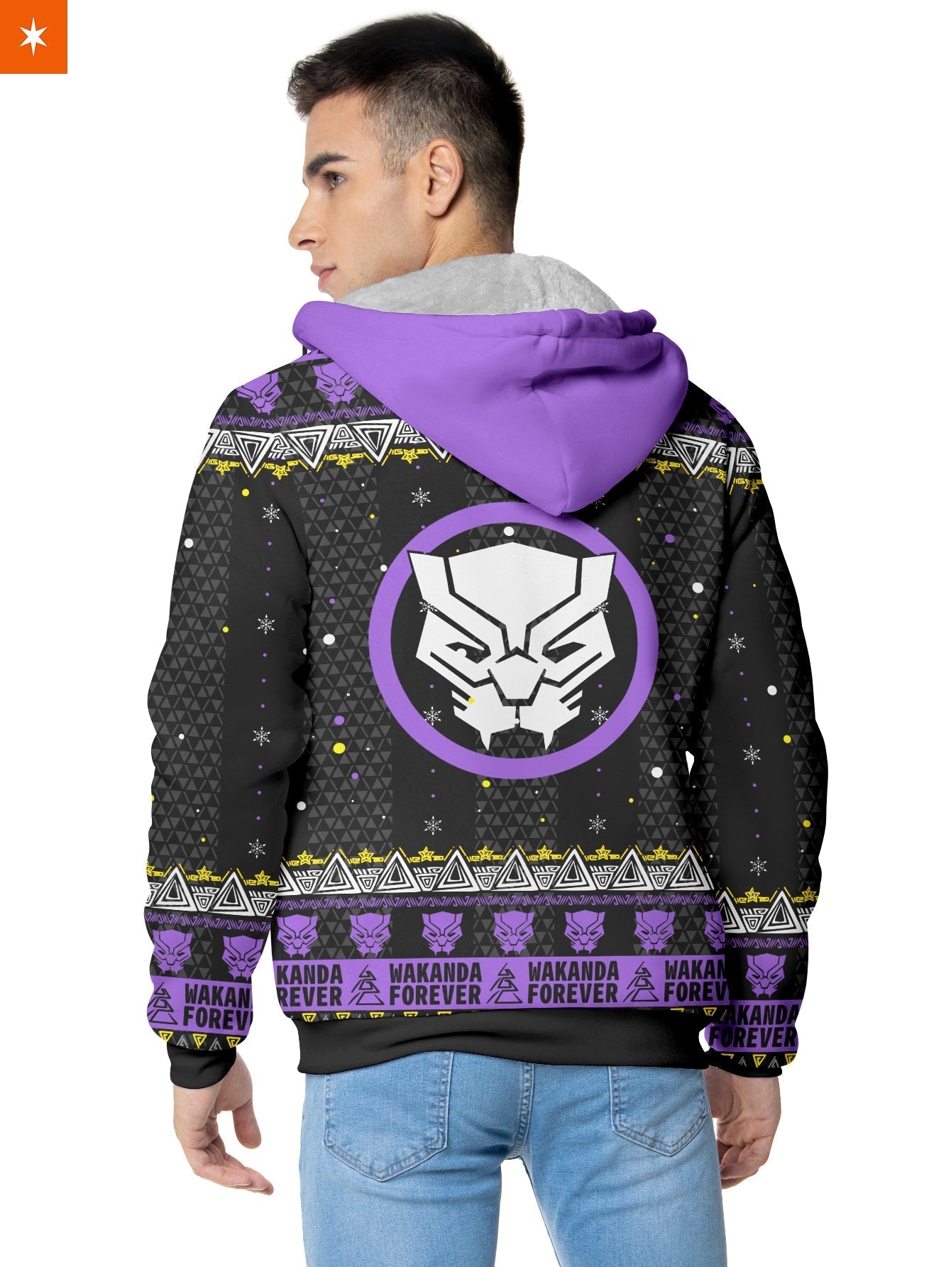 Fandomaniax - Wakanda Christmas Velvet Hoodie