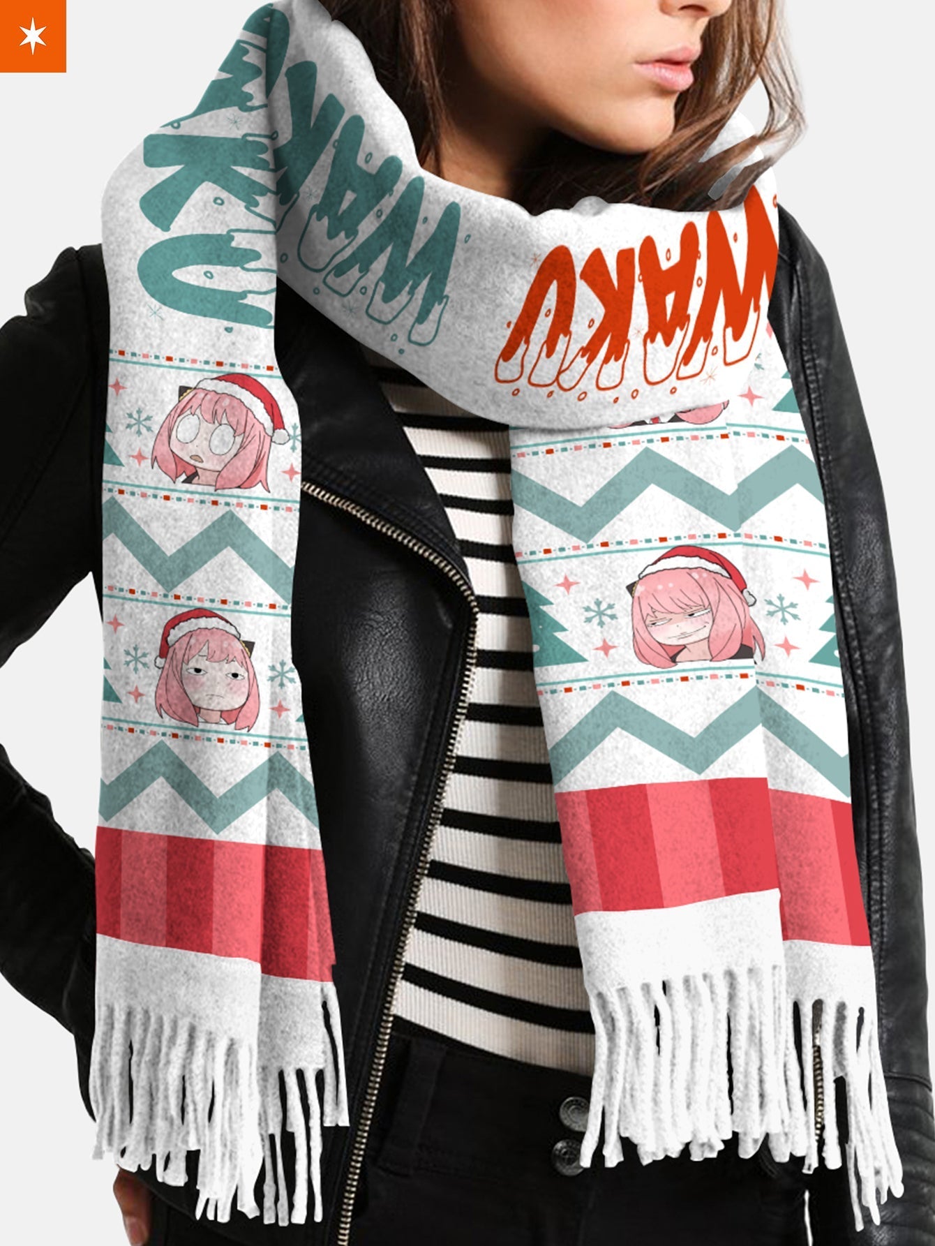 Fandomaniax - [Buy 1 Get 1 SALE] Waku Waku Xmas Wool Scarf