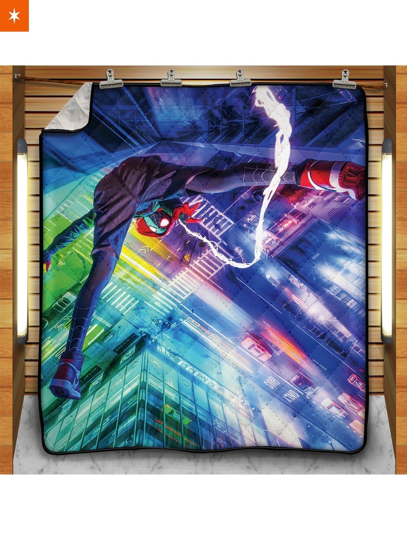 Fandomaniax - Web Slinger Miles Quilt Blanket