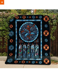 Fandomaniax - Webslinger Stained Glass Quilt Blanket