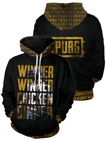 Fandomaniax - Winner Winner Chicken Dinner Unisex Pullover Hoodie