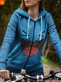 Fandomaniax - Wobuffet Unisex Zipped Hoodie