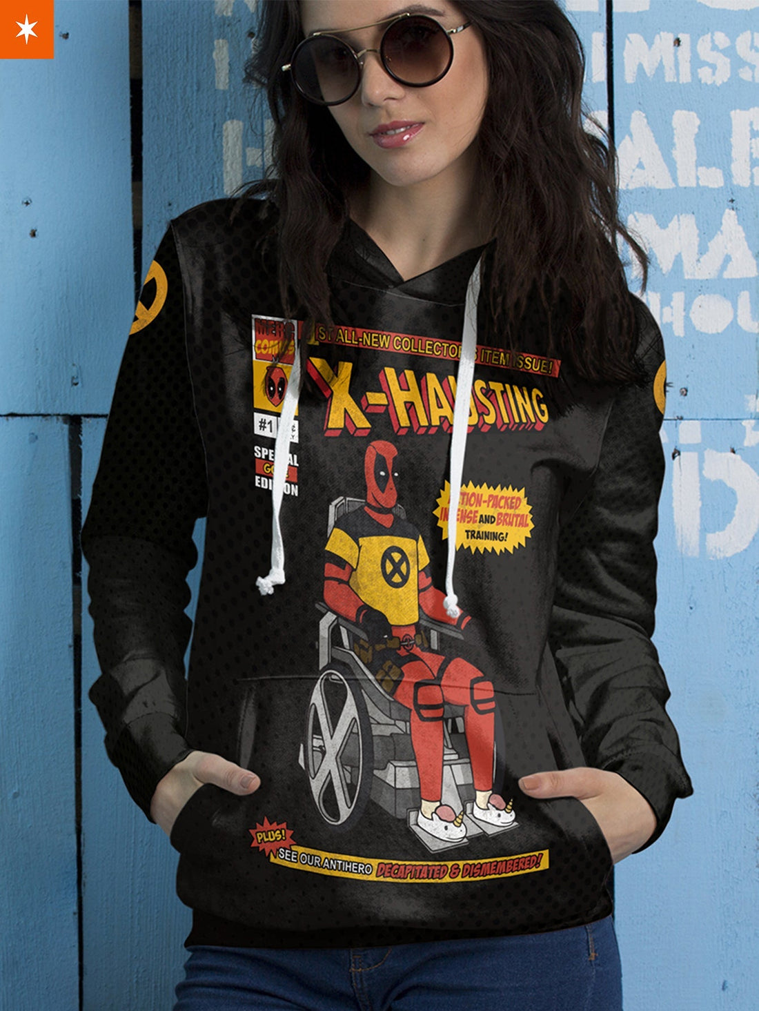 Fandomaniax - X-Force Deadpool Unisex Pullover Hoodie