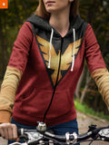 Fandomaniax - X-Men Red Phoenix Unisex Zipped Hoodie