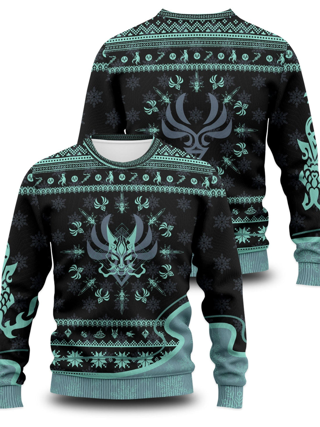 Fandomaniax - Xiao Xmas Unisex Wool Sweater