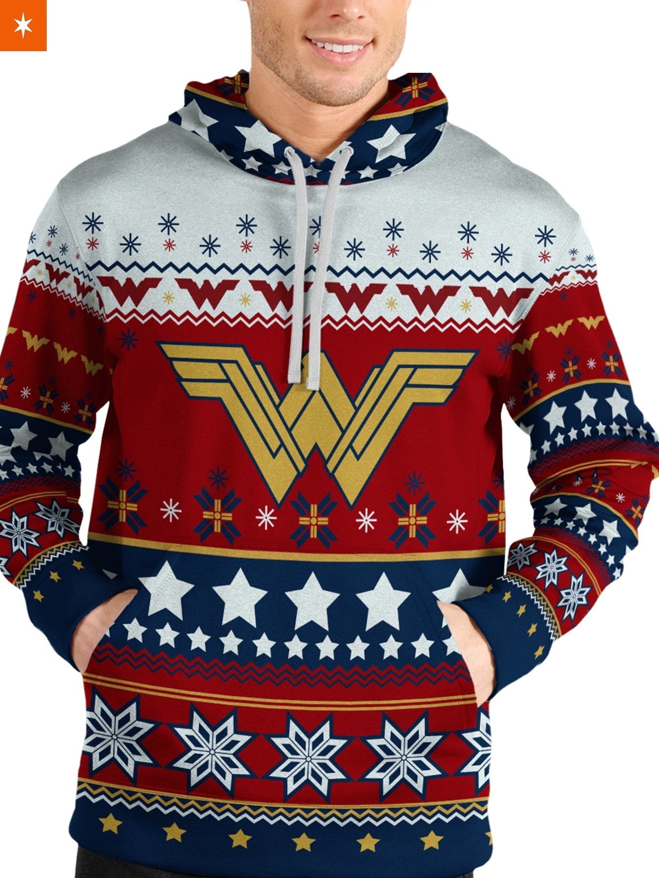 Fandomaniax - Xmas Wonder Woman Unisex Pullover Hoodie