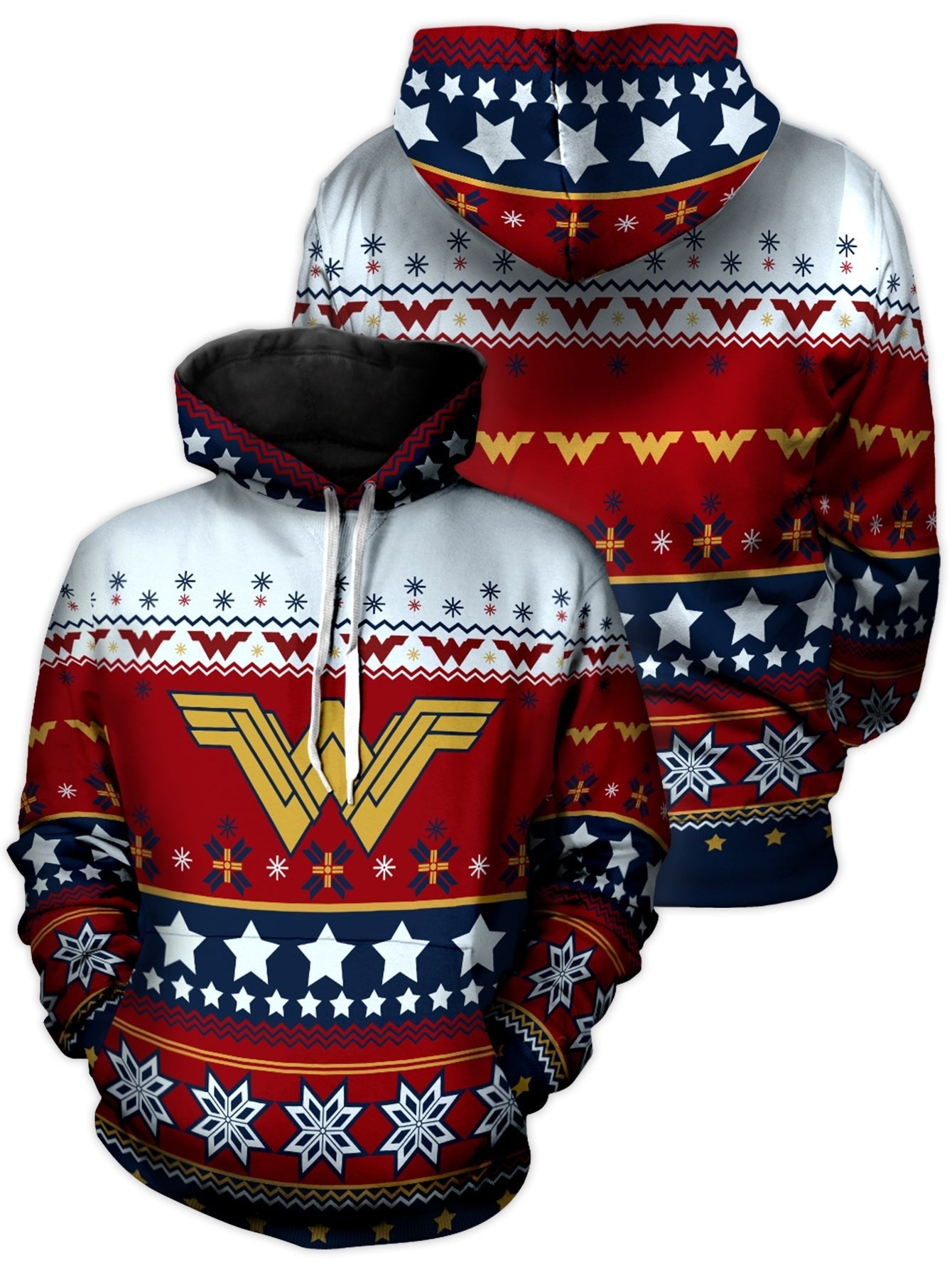 Fandomaniax - Xmas Wonder Woman Unisex Pullover Hoodie