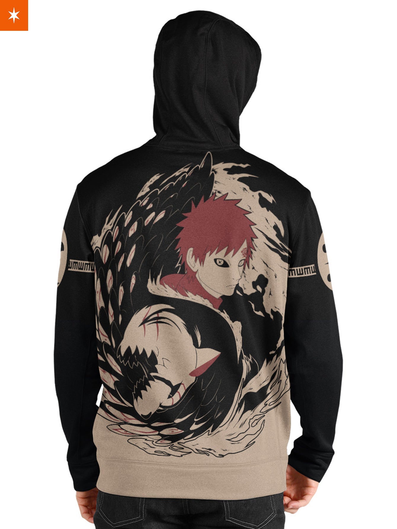 Fandomaniax - Yin Yang Gaara Shukaku Unisex Pullover Hoodie