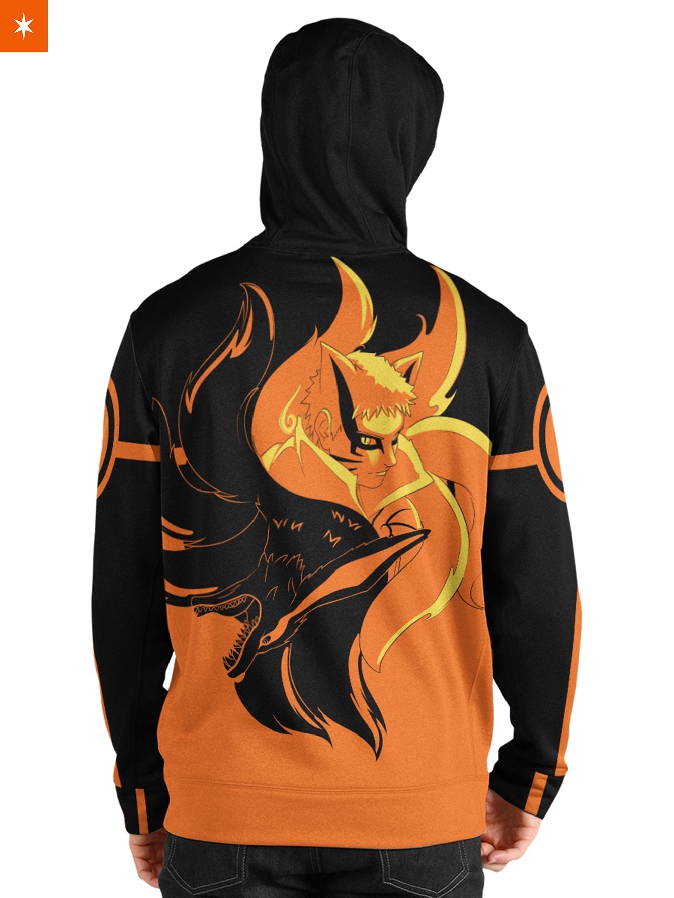 Fandomaniax - Yin Yang Naruto Kurama Unisex Pullover Hoodie