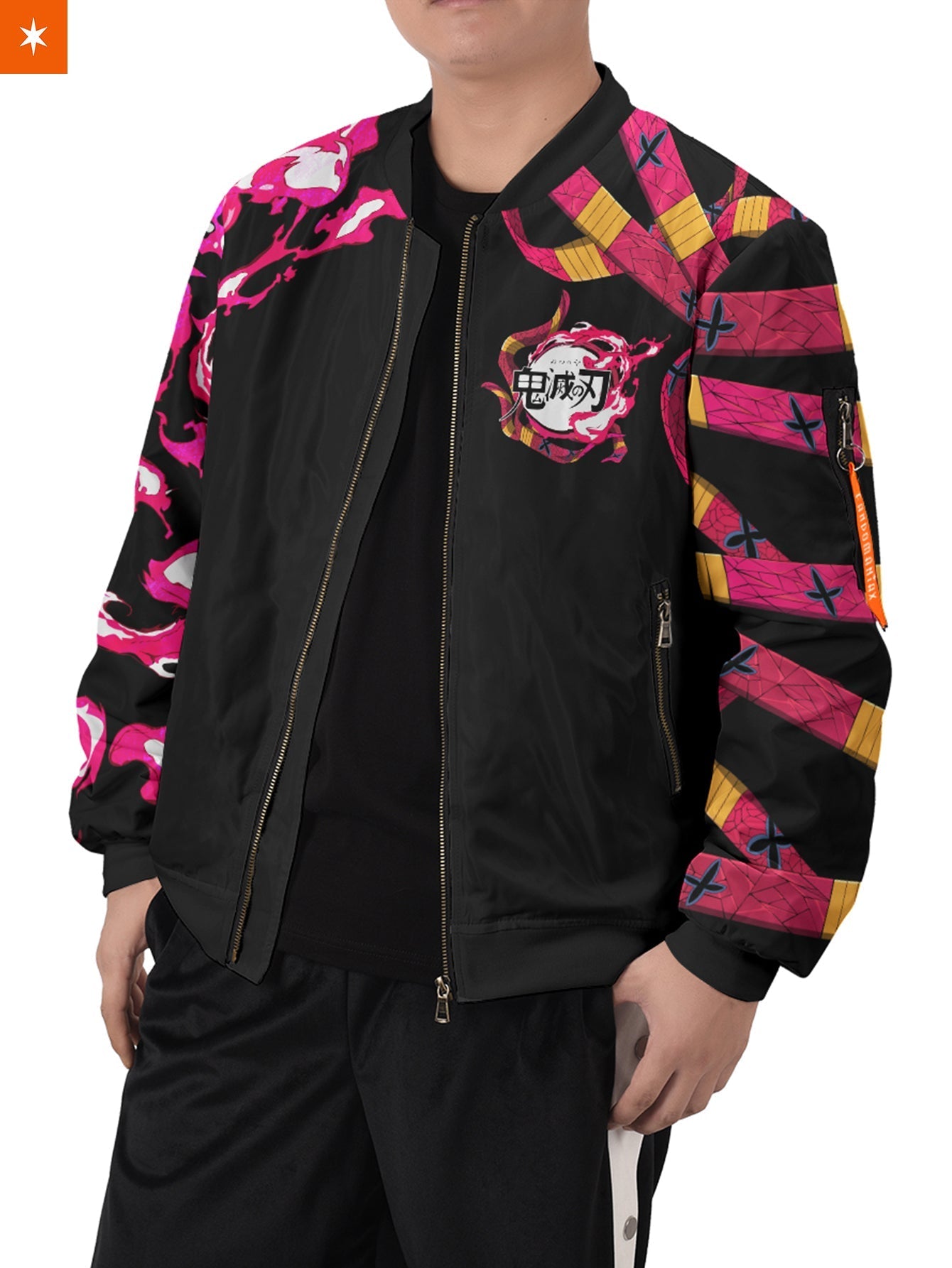 Fandomaniax - Yin Yang Nezuko Daki Bomber Jacket