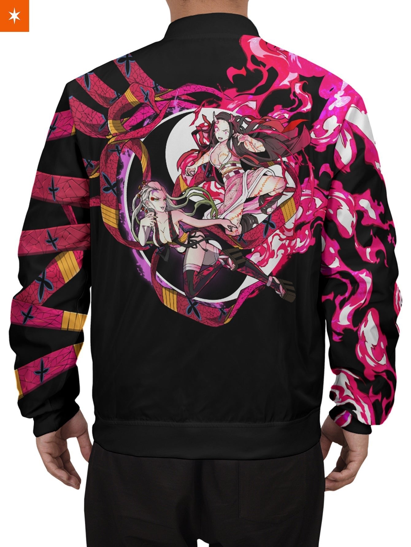 Fandomaniax - Yin Yang Nezuko Daki Bomber Jacket