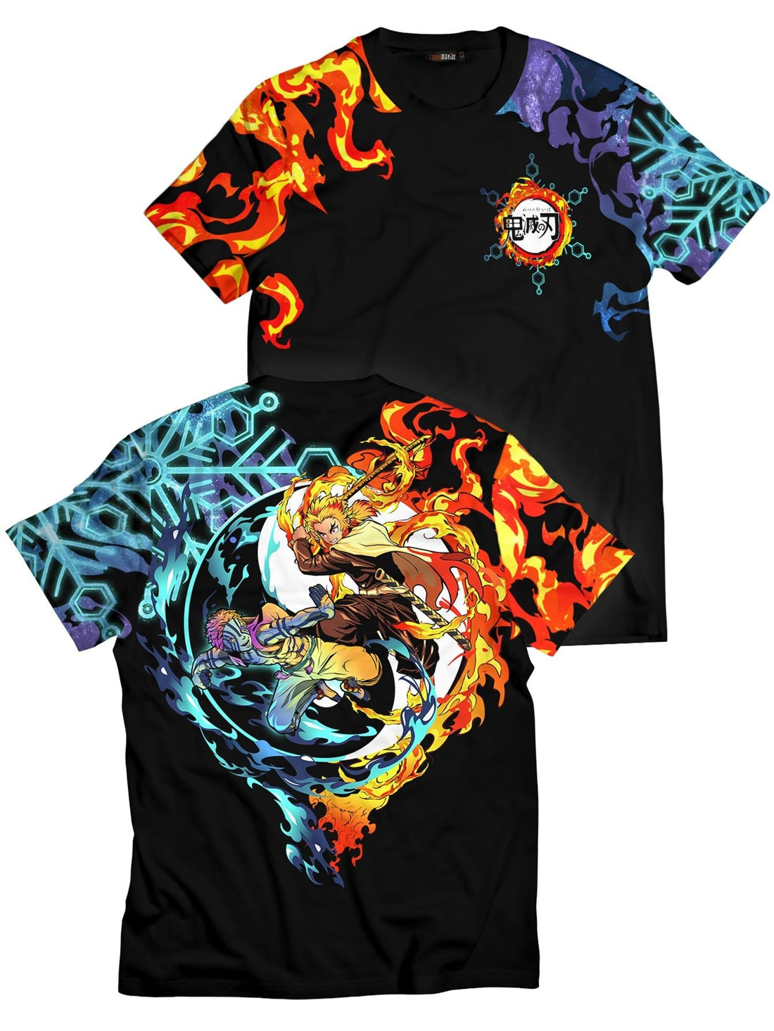 Fandomaniax - Yin Yang Rengoku Akaza Unisex T-Shirt