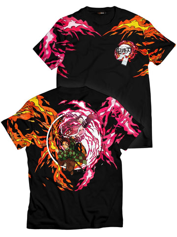 Fandomaniax - Yin Yang Tanjiro Nezuko Unisex T-Shirt