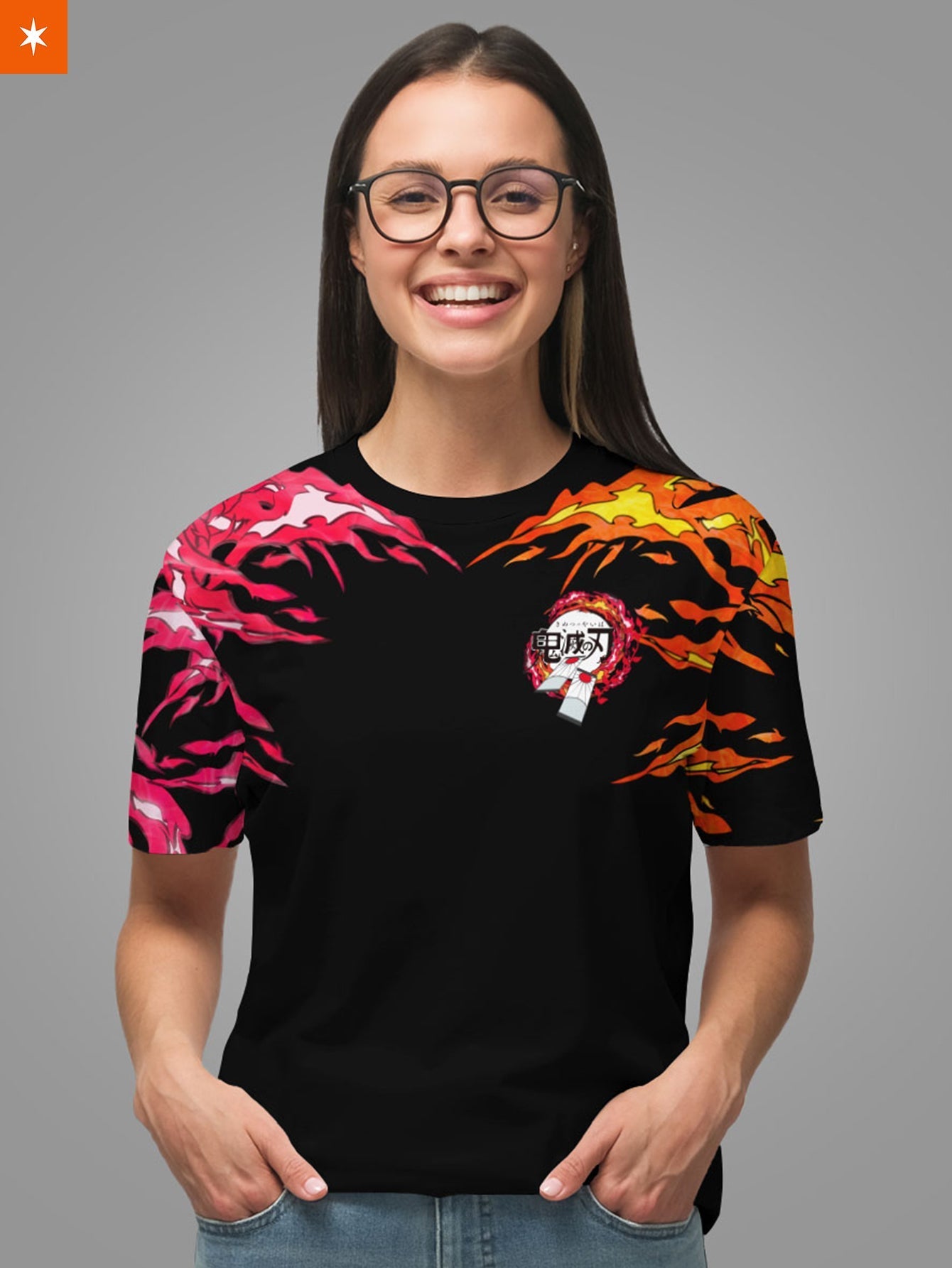 Fandomaniax - Yin Yang Tanjiro Nezuko Unisex T-Shirt