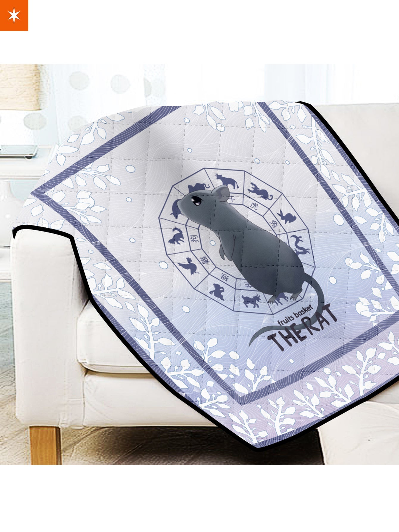 Fandomaniax - Yuki the Rat Quilt Blanket