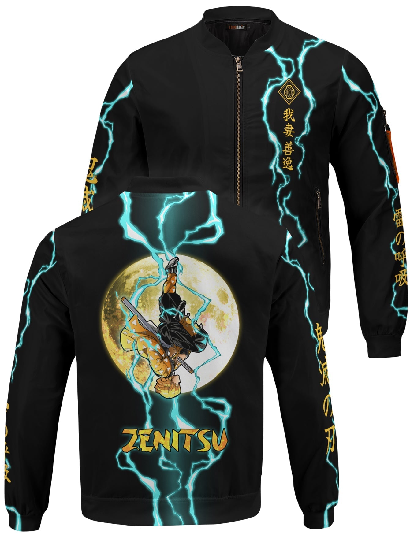 Fandomaniax - Zenitsu Moonfall Bomber Jacket