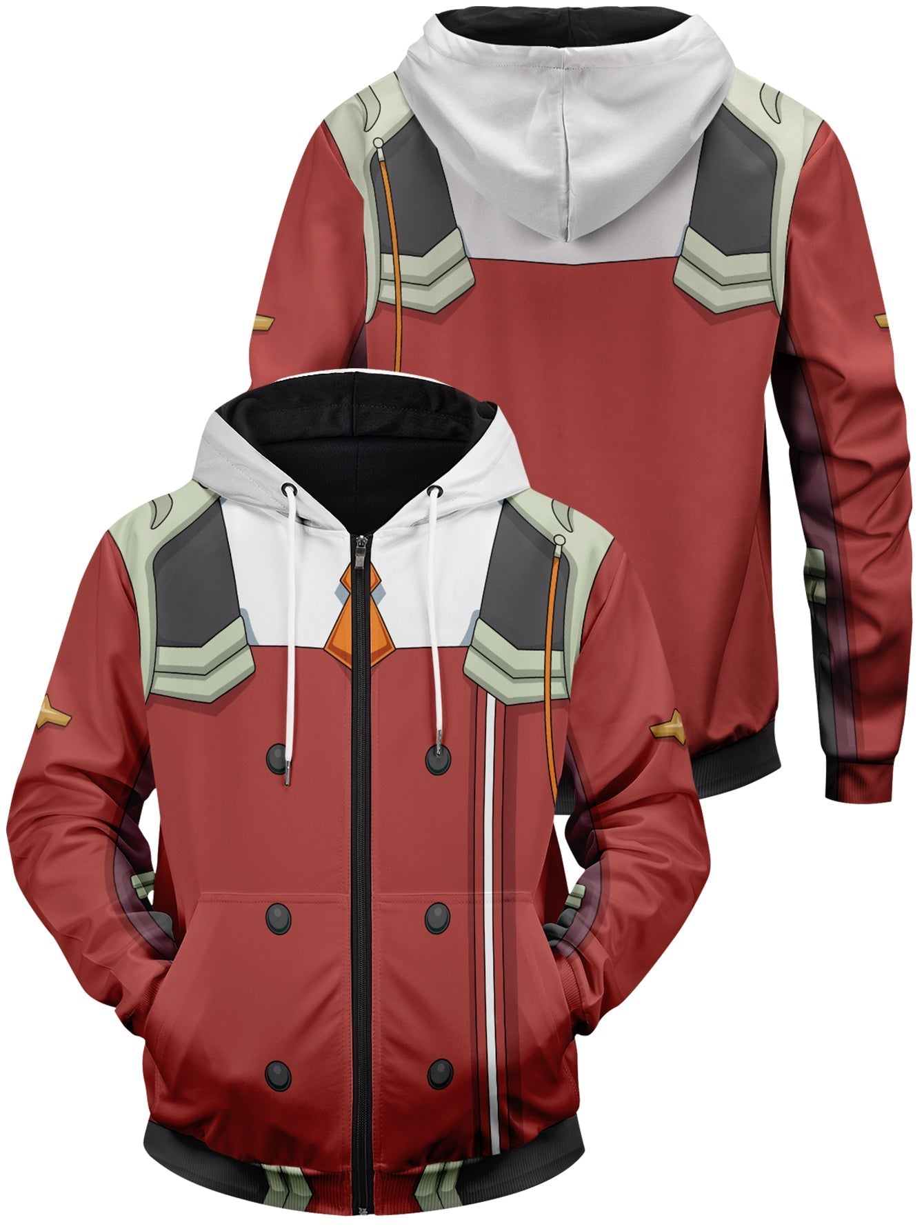 Fandomaniax - Zero Two Unisex Zipped Hoodie