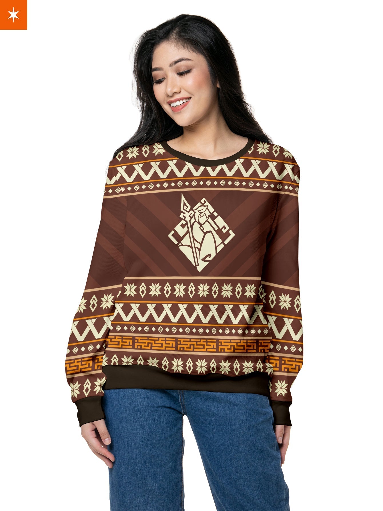 Fandomaniax - Zhongli Xmas Unisex Wool Sweater