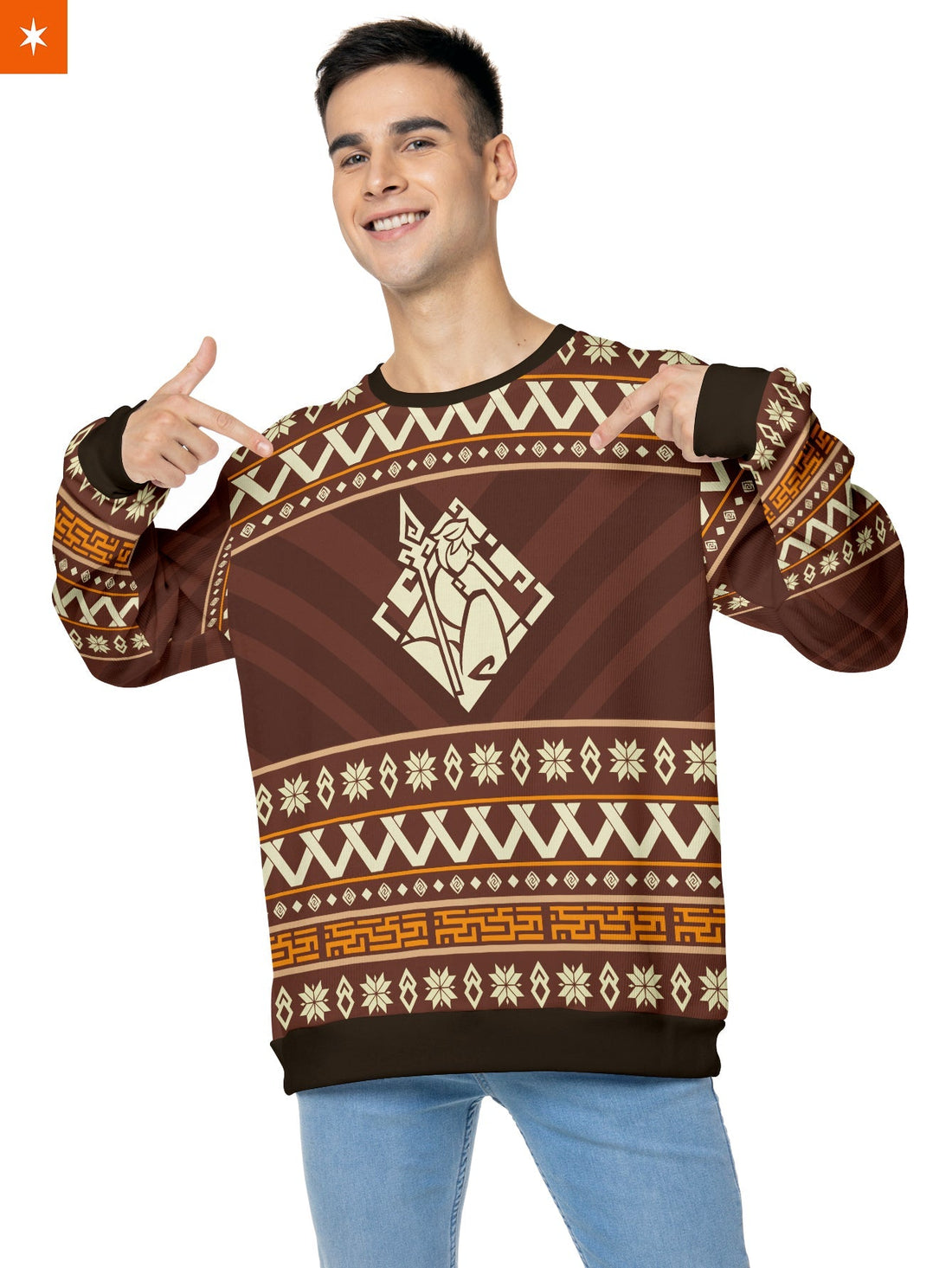 Fandomaniax - Zhongli Xmas Unisex Wool Sweater