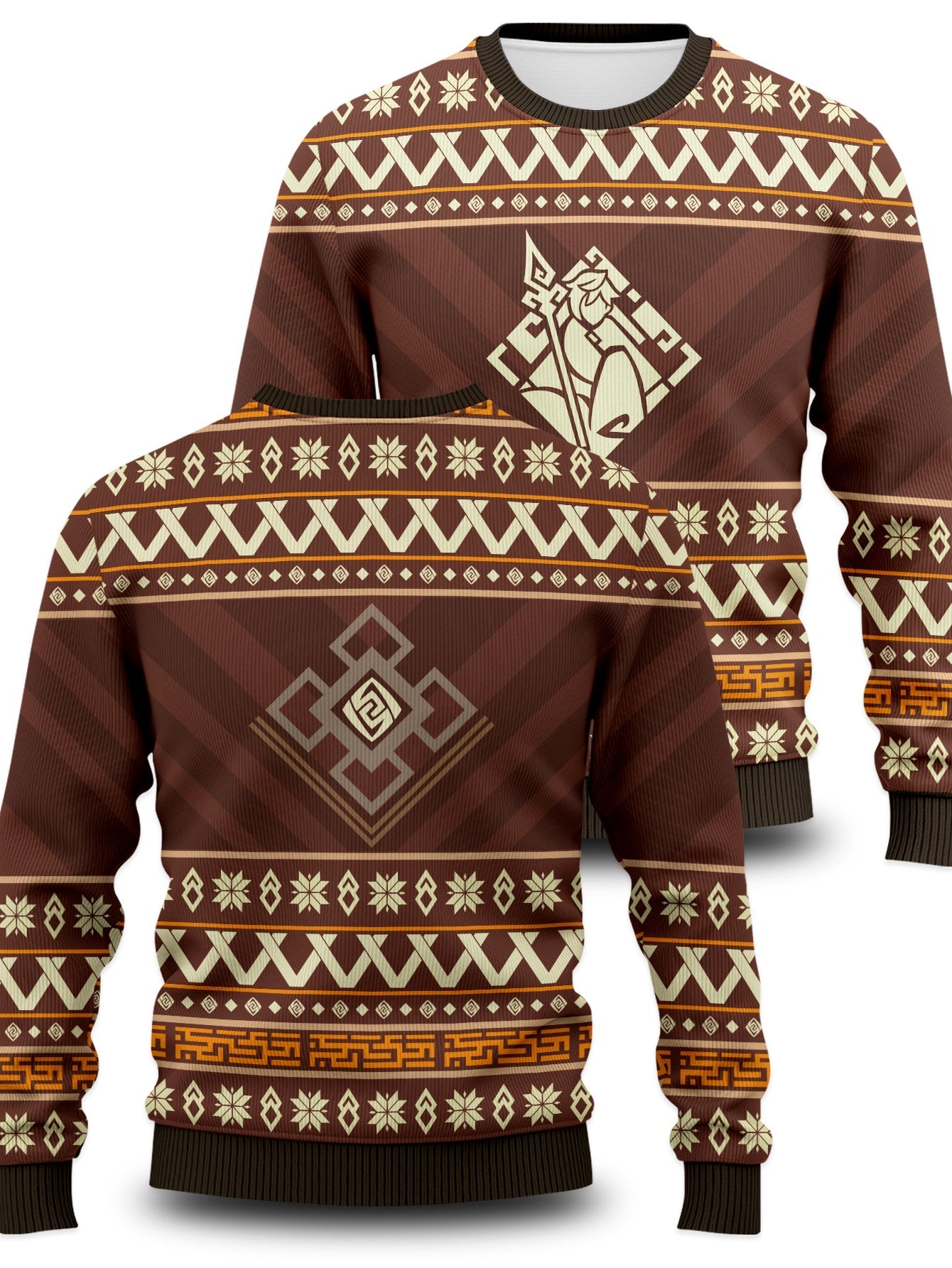 Fandomaniax - Zhongli Xmas Unisex Wool Sweater