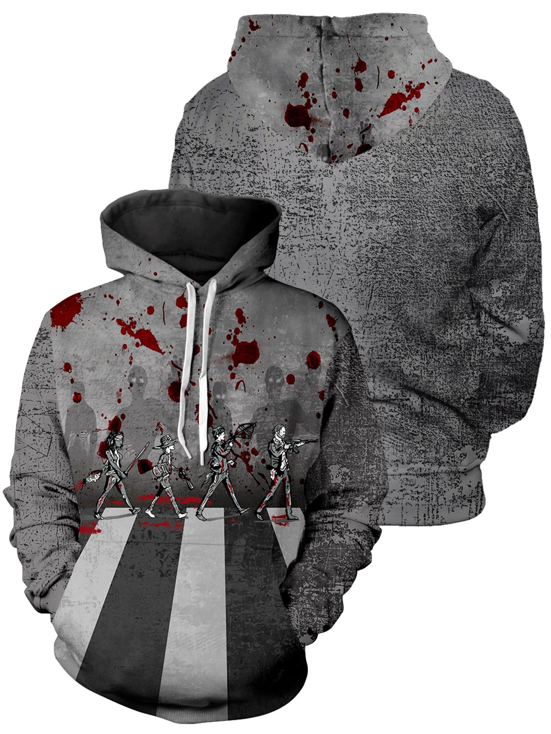 Fandomaniax - Zombie Road Unisex Pullover Hoodie